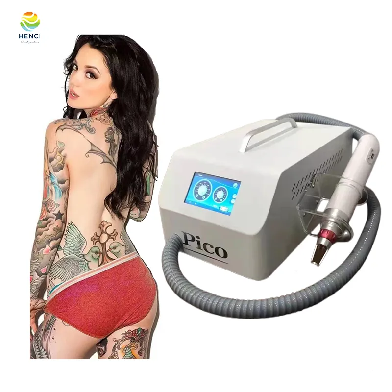 Przenośny i yag pico drugi pigment laserowy pikolaser nieinwazyjna tatuaż tatuover skóra odmładzanie pikosekundowe urządzenie laserowe