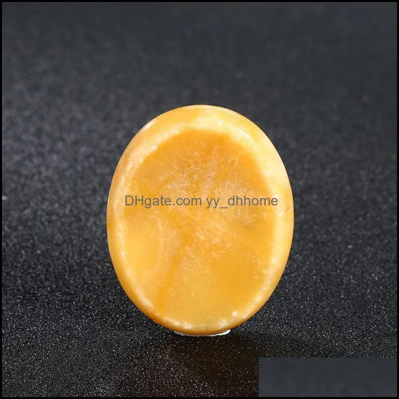 35*45mm Worry Stone Thumb Gemstone Natural Healing Crystals Therapy Reiki Treatment Spiritual Minerals Massage Palm Gem