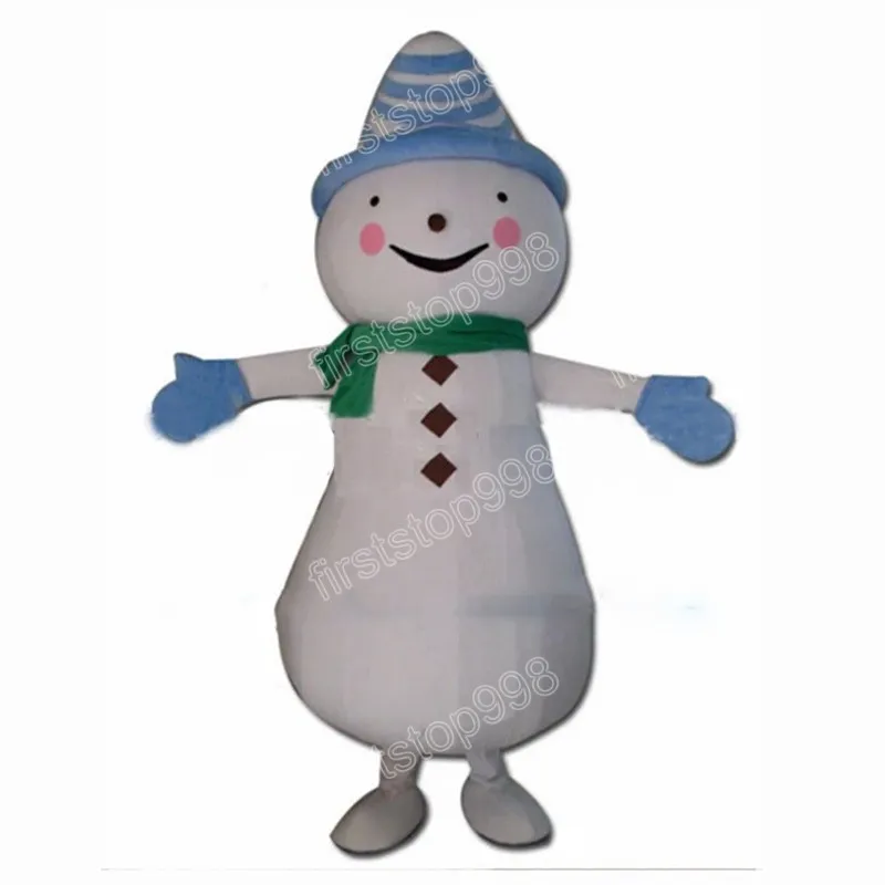 Halloween snowman Mascot Costume simulation Cartoon Anime theme character Adults Size Christmas Outdoor Advertising Outfit Suit
