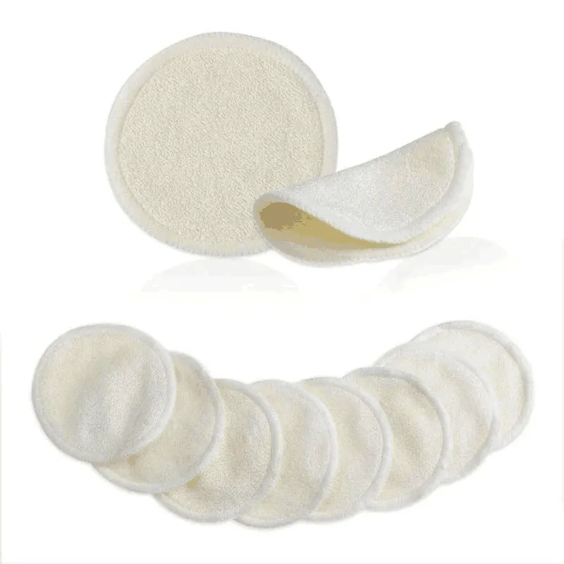 Bamboevezel Make-up Remover Pad Fluweel Bamboe Katoen Zacht Vuilafstotend Wasbare Herbruikbare Scrubber Beauty Make-up Schoonmaken Tool LT0081