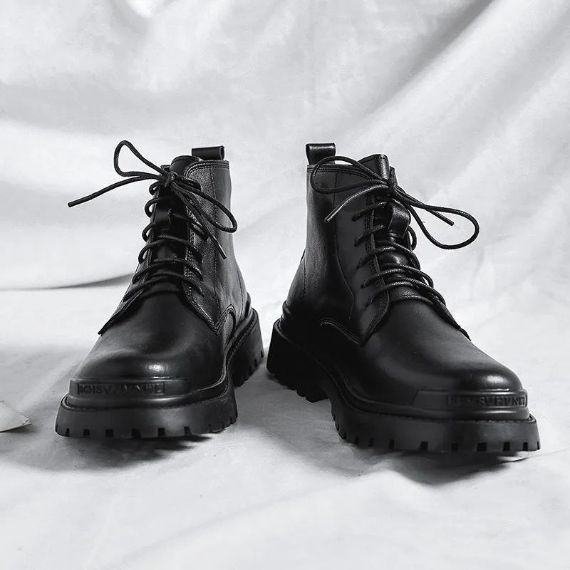 ネコポス可 ブーツ本物の革ファッションメン秋の冬の靴 限定カラー Shoes Accessories Boots Com