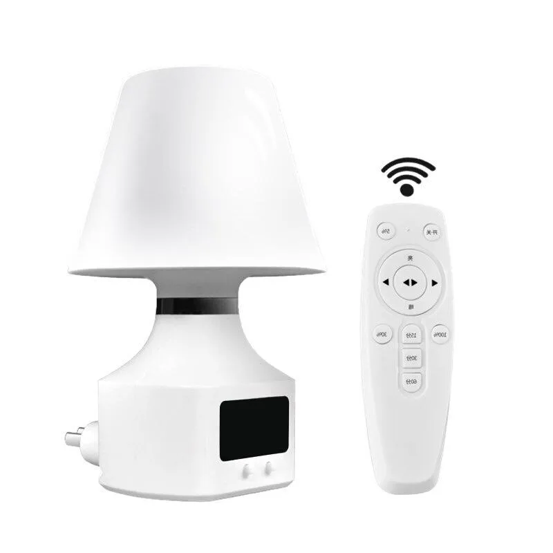 문자열 야간 조명 리모컨 디미질 램프 USB 충전 스마트 시계 타이밍 어린이 먹이 자정 침실 욕실 조명 LED