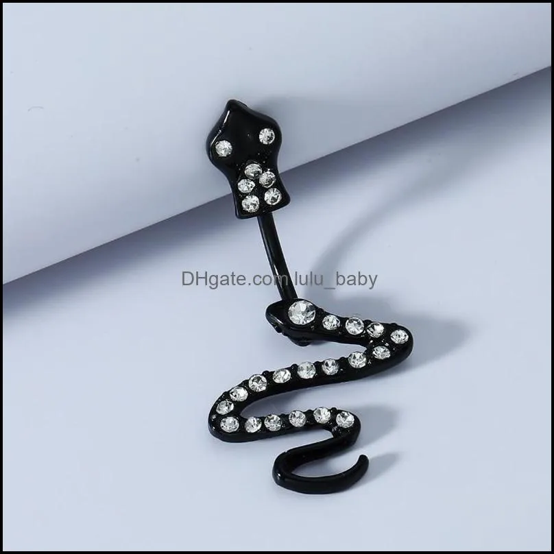 snake navel rings anti allergy surgical steel belly button rings body piercing jewelry gifts for men and women