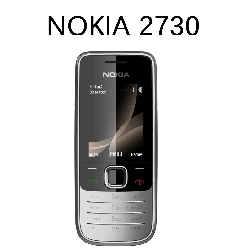 2730 Original Nokia 2730 GSM 3G WCDMA Support Russian Arabic English Keyboard Refurbished Unlocked Cell Phone