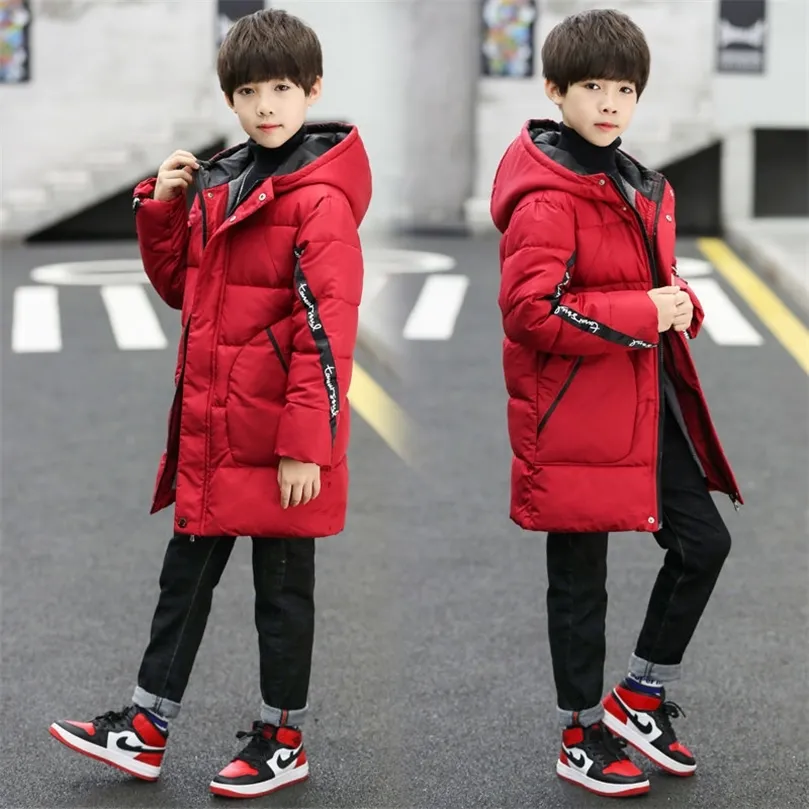 Russian Big Boys Winter Coats Jacket Kids Winter Clothes for Children Boy Winter Outfits Hooded Warm Coat For Teenagers 5 to LJ201203