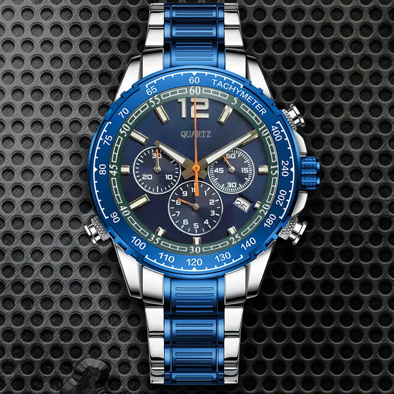 Novo design relógios masculinos cronógrafo movimento de quartzo relógio masculino luxo negócios relógio pulso f1 designer relógios para homem montre274g