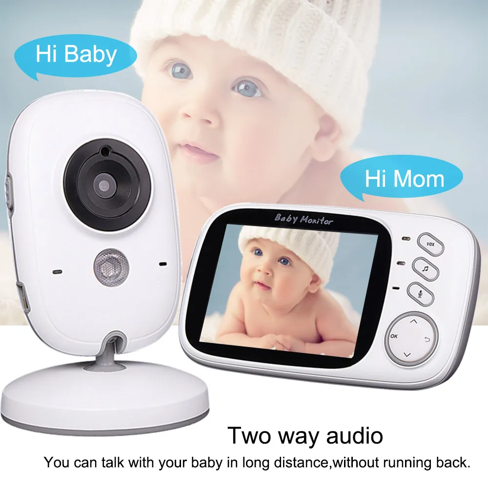 3.2 بوصة ملونة LCD فيديو لاسلكي مراقبة الطفل الرؤية الليلية 5M مربية مراقبة Bebek Lullabies مراقبة كاميرا الأمان VB603