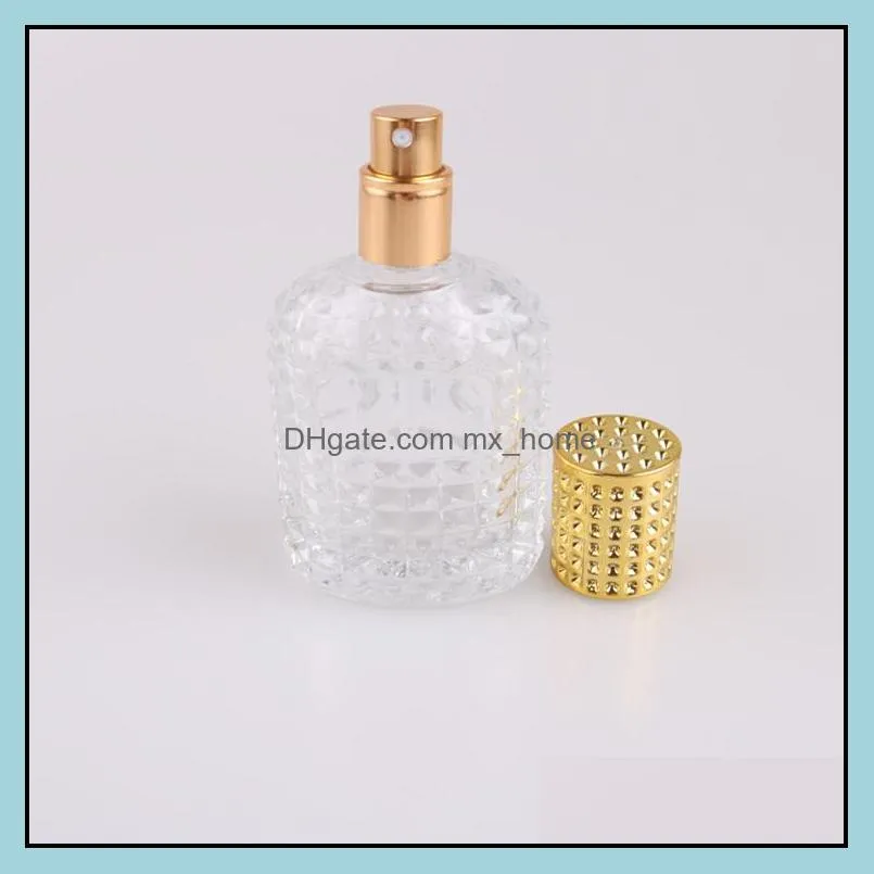 new Glass Bottle with Spray Empty with Atomizer Refillable Bottles 30ml 50ml pineapple bottle Portable Glass Perfume Bottle Spray