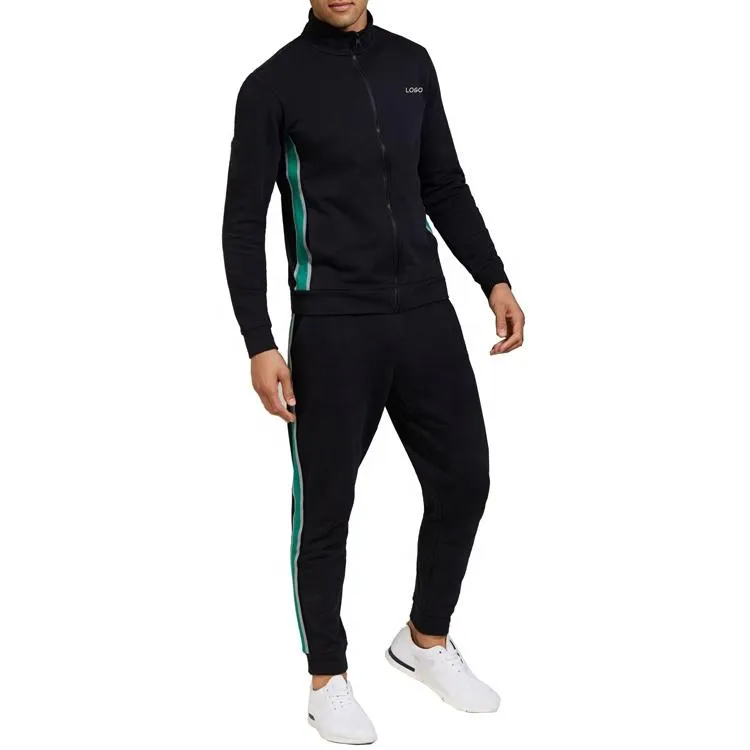 Herrspårspår Anpassad tryckning Logo Plain Gym Sport Running Long Mens Tracksuitmen's Men's Men's