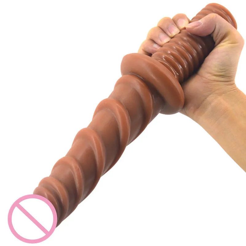 Beauty Items Ribbed Butt Plug Anal Bead G Spot Vagina Dildos Thick Penis Screw Handle Anus Massager Paddle sexy Toy For Women Men Masturbation