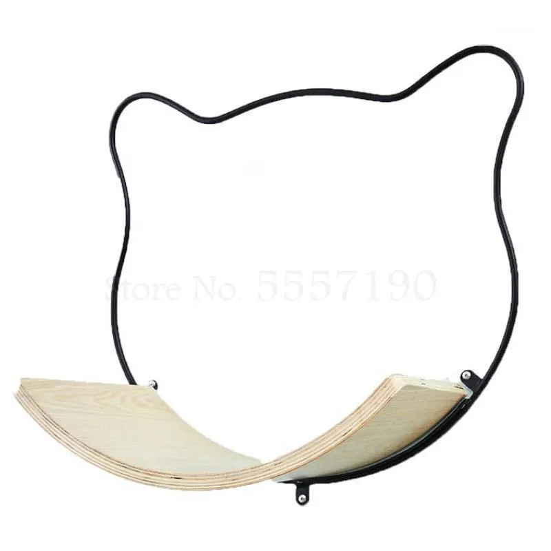 Cat Beds Furniture Small Z Jane Love Series Mur de fer Fournitures de plate-forme de saut en bois