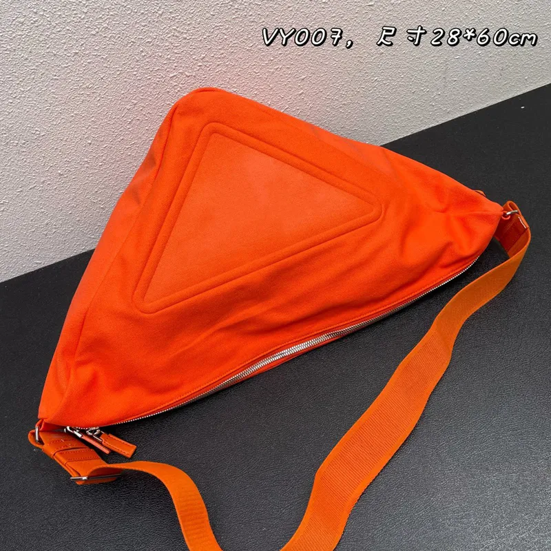 5A дизайнерские сумки мессенджеры сумки сумочка на плечах роскошные треугольные вышивка 2022 Новая нейтральная тенденция мода Canvas Трехмерная большая мощность