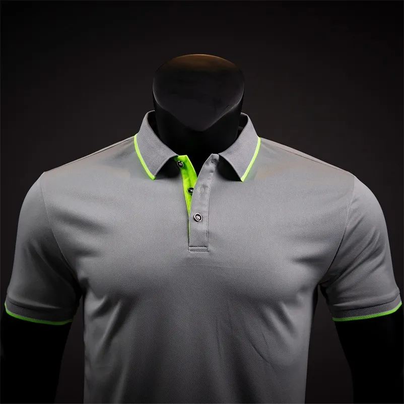 Polo skjortor för män golf mäns t-shirt tees sommar ankomst affärer casual t shirt designer överdimensionerade manliga kläder 220504