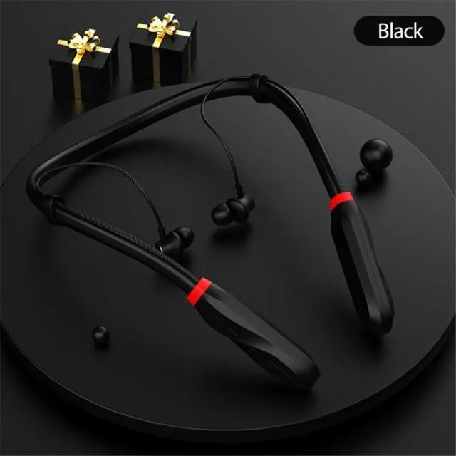 Sport Music Headset Stereo för iPhone -smartphone Bluetooth -hörlurar Bass trådlösa hörlurar Neckband 5.1 Hörlur med Mic 29T4A