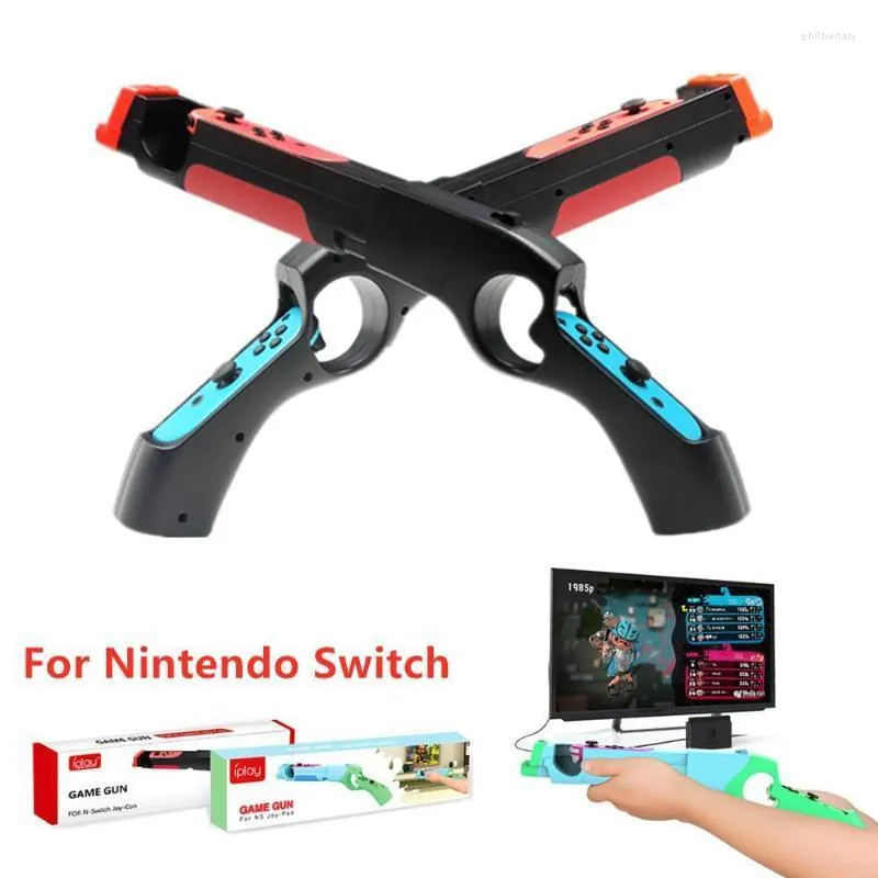 وحدات التحكم في اللعبة فرافع الفرقة Switch Joy-Con Games Peripherals Handgrip Sense Shoolding Gun Handled Mownstick Holder for Oled C Phil22