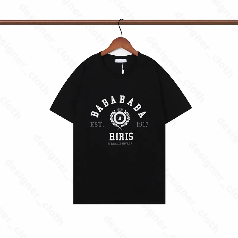 Tshirt Mens Women Designers Ba T Shirts Hip Hop Fashion Printing短袖高品質のコットンマンTシャツPolos Ches Summe259Q
