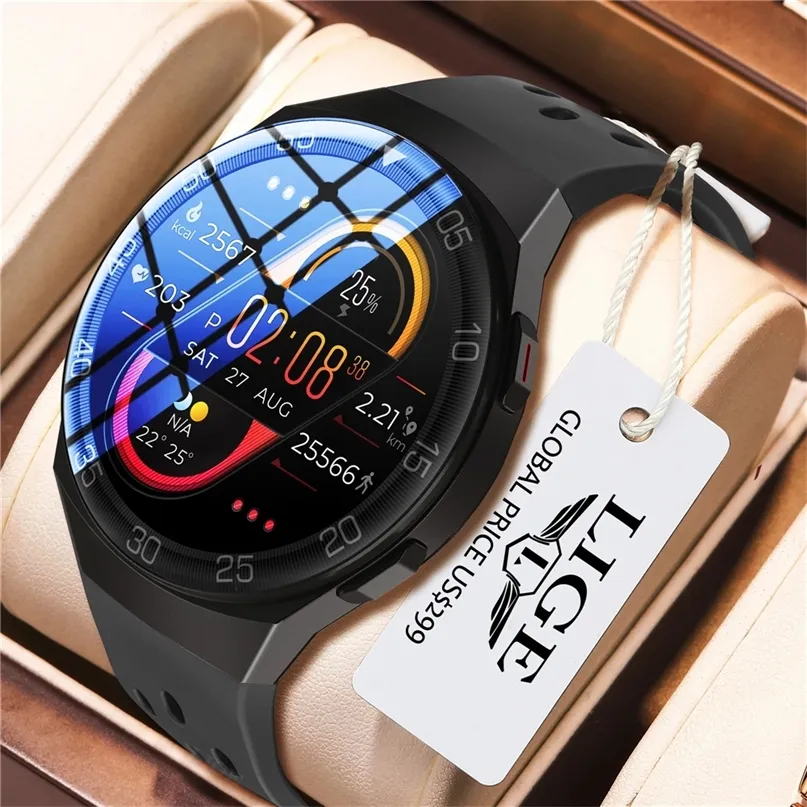 Lige Silicone Strap Watch Digital Watch Men Sport Watches Electronic LED Male Smart Watch for Men Clock Pluetooth Hour 220524