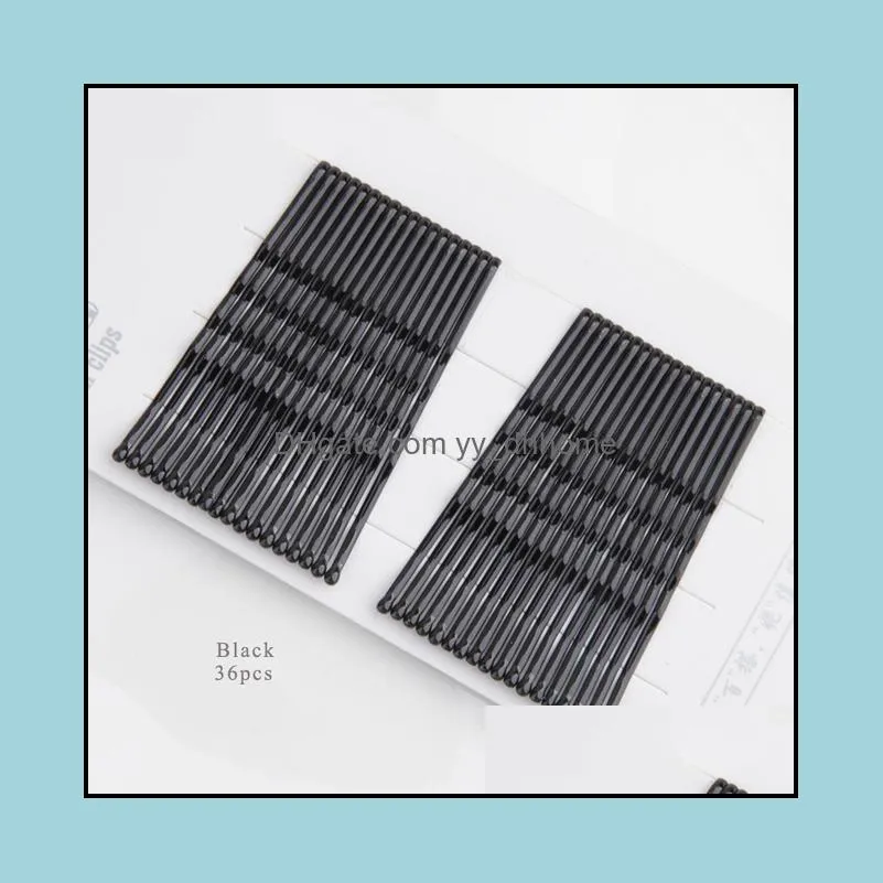 Fashion Women Basic Waved U Shape Hairpins Gold Black Brown Bobby Pins Salon Hair Grips Invisible Holder Good Quality