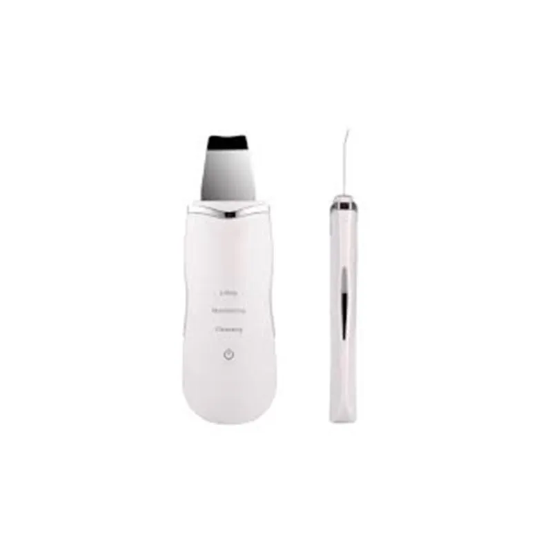 Home Beauty Instrument Ultraschall Gesichtsgesicht Haut Peeling Reiniger Scrubber Massagegerät