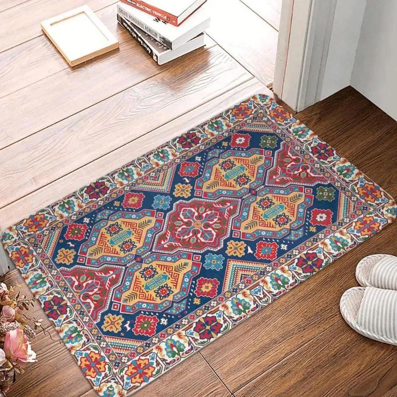 Dywany etniczne retro dywan perski do salonu wjazd mata podłogowa mata mata w kąpieli kuchennej mandala portier rugcarpets