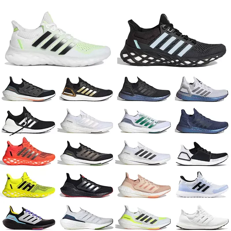 Top Calidad 2021 Fashion Fashion Womens Running Shoes 21 Ultraboosts 20 UB 19 4 6.0 DNA Wed Tennis Panda Triple Negro Solar Amarillo Rojo Red Red Red Sports Outdoor Sports