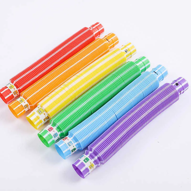 LED light water  pipes tube party toys Flash bellows vent decompression decompressions light-emitting telescopic tube