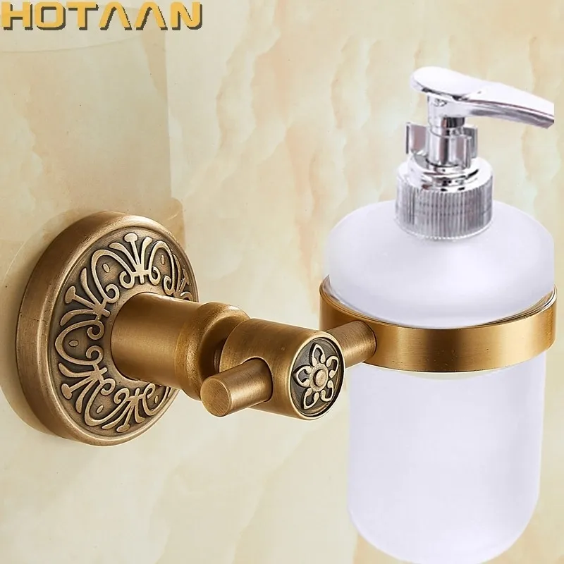 Pure Aluminium Bathroom Basket Antique Brass Soap Dispenser Holder
