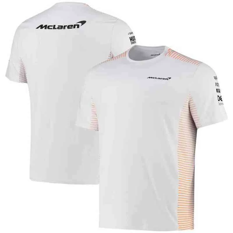 2022 F1 Mclaren Camiseta casual masculina com gola redonda Impressão digital 3D Site oficial Reimpressão Fórmula 1 100-5xl2312Q