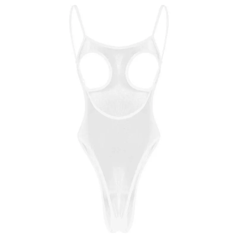 One Piece Suits Womens See Through Sheer Mesh Bodysuit Underwear