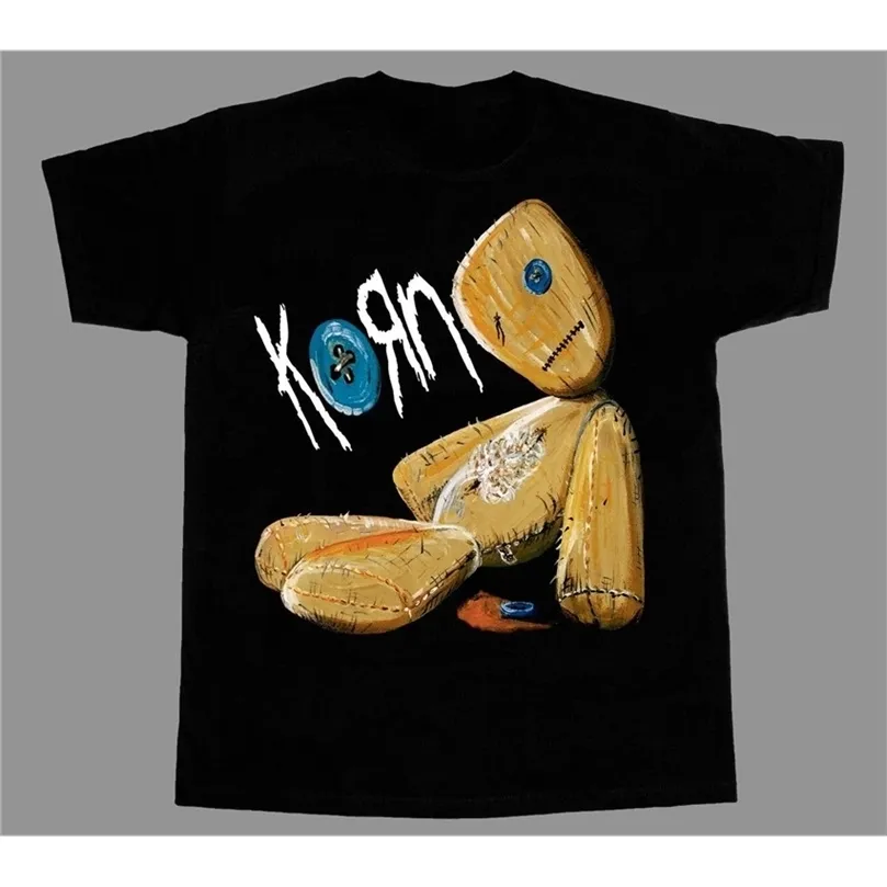 Korn Edições Band Rock Black Short / Manga Longa T-shirt Grande T-shirt T-shirt 220407