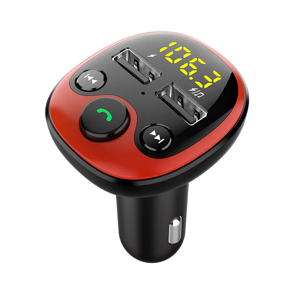 BT21 две ручки USB 5V 3.1 A автомобильный Bluetooth Hands Free MP3-плеер / телефон для Радио FM-передатчик