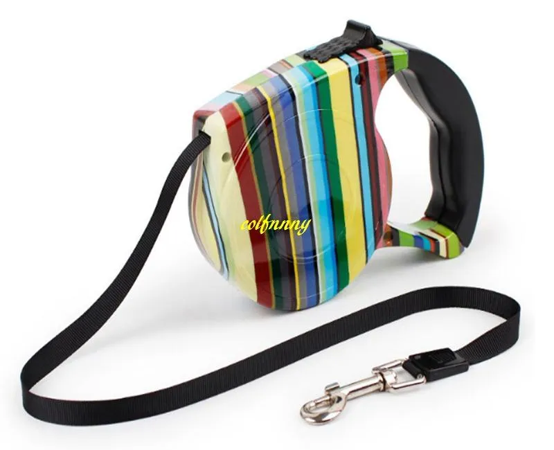 Dog Collars & Leashes 108pcs/lot 5m Retractable Leash Rope Pet Traction Automatic Flexible Puppy Lead Cat SuppliesDog