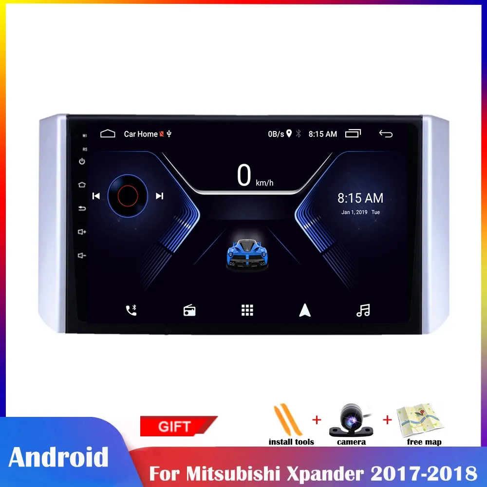 Car Radio Multimedia Video Player för Mitsubishi Xpander 2017-2018 Navigation GPS Android 10