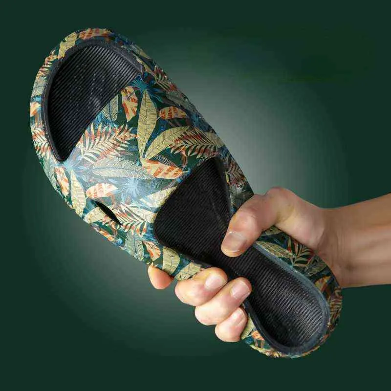 Summer New Pair Slippers Men Indoor Fashion Wear Korean AntiSlip And Deodorant Slippers J220716