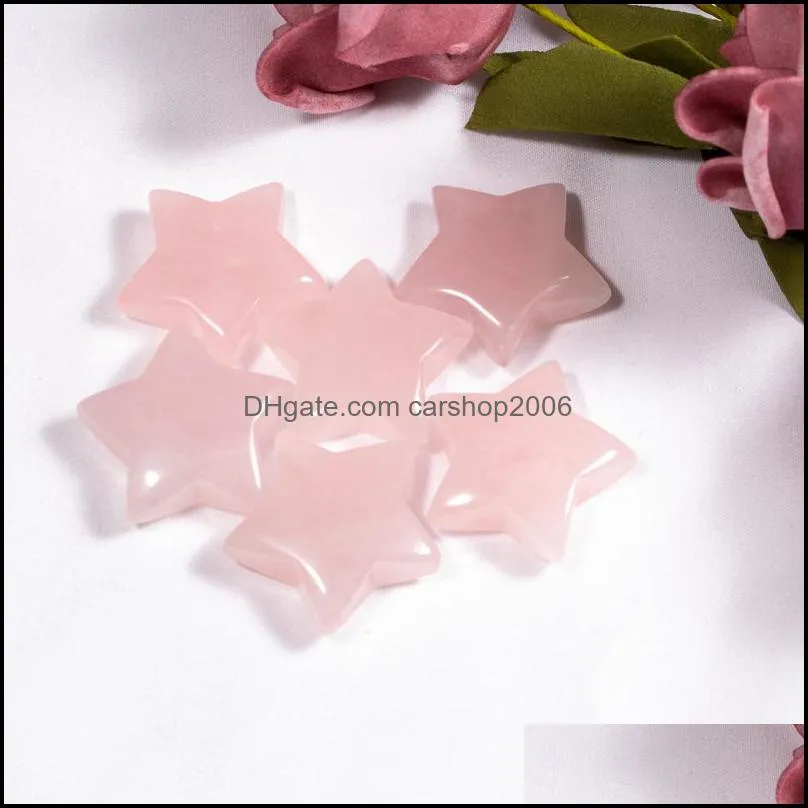 natural stone crystal 30mm star ornaments quartz healing crystals energy reiki gem living room decoration