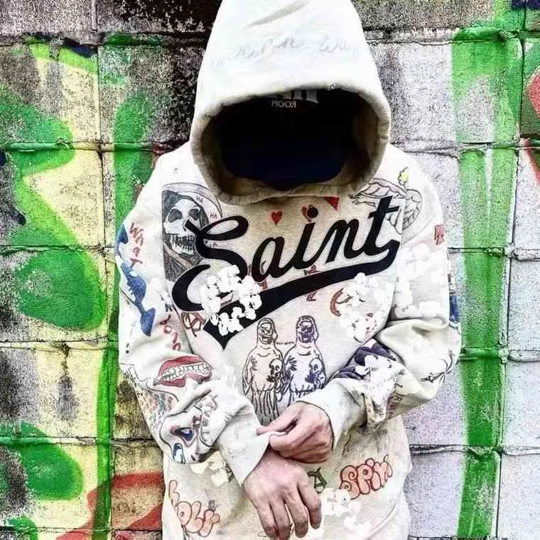 さらなる高みへ【Saint Mxxxxxx】Denim Tears Mural Hoodie SAINT Mxxxxxx MX6 Hoodie （Grey - Osaka / Kyoto Stores, Ship