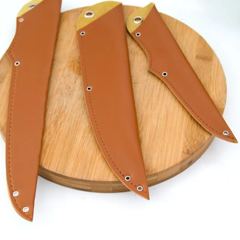 Bolsas de armazenamento portátil imitação imitação de couro faca de tampa bagstagsorage de proteção