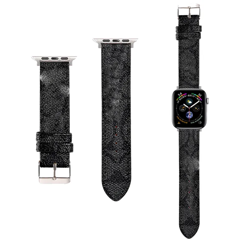 49mm Apple Watch Band Ersättning för smartwatchs Series 8 S8 Ultra 7 S6 S7 S5 S4 S3 S2 S1 SE KO LEATHER REP 45mm 44mm 42mm 38mm 40mm Designer IWatch Bands Smart Watches