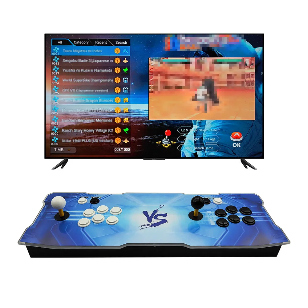 10000 في 1 Arcade TV Game Console Retro Video Console for PS GIFTHD 4K Controller ownstick