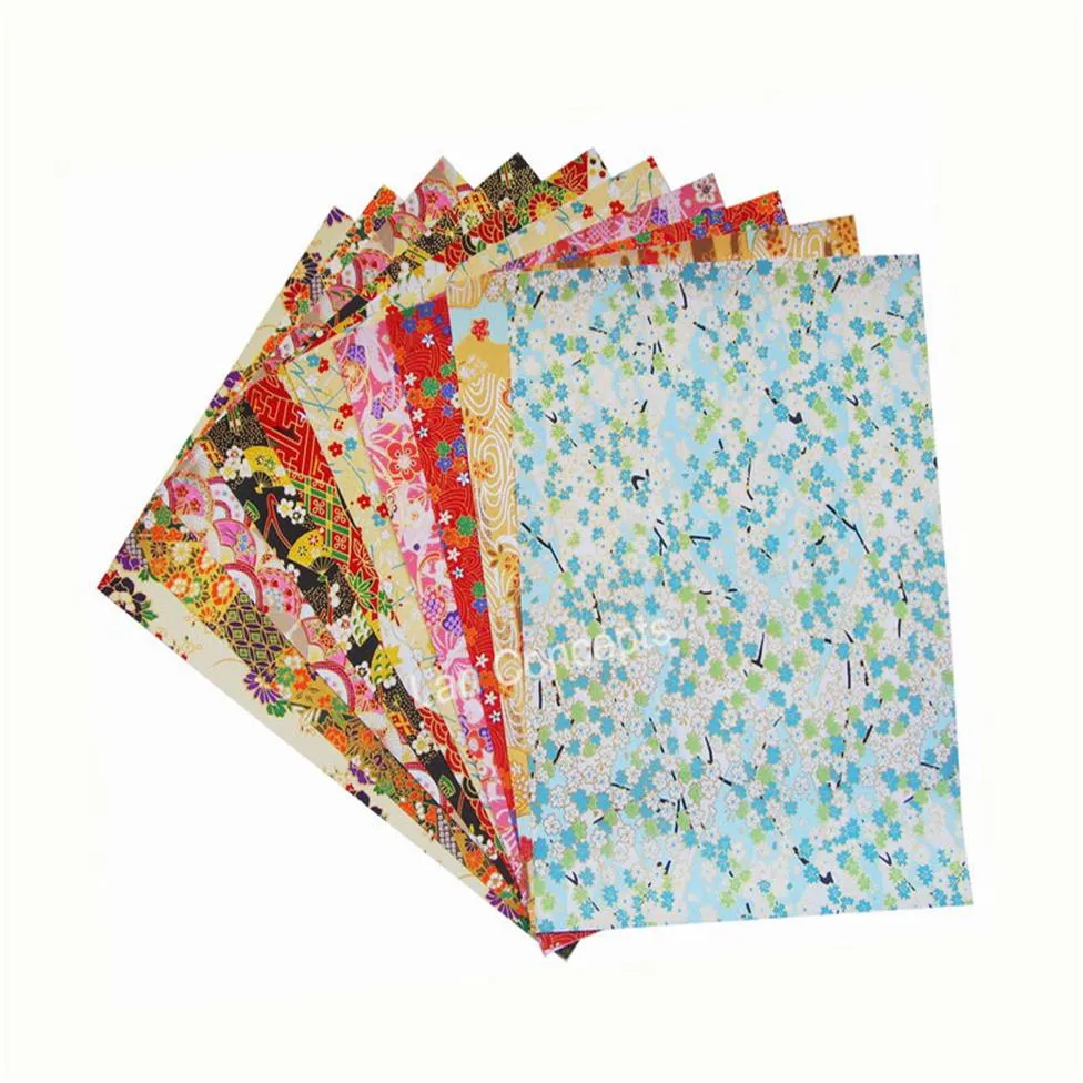 Carta giapponese di carta Washi per album di artigianato origami fai -da -te - 19 x 27 cm 50pcs/lot LA0069 Whole256s