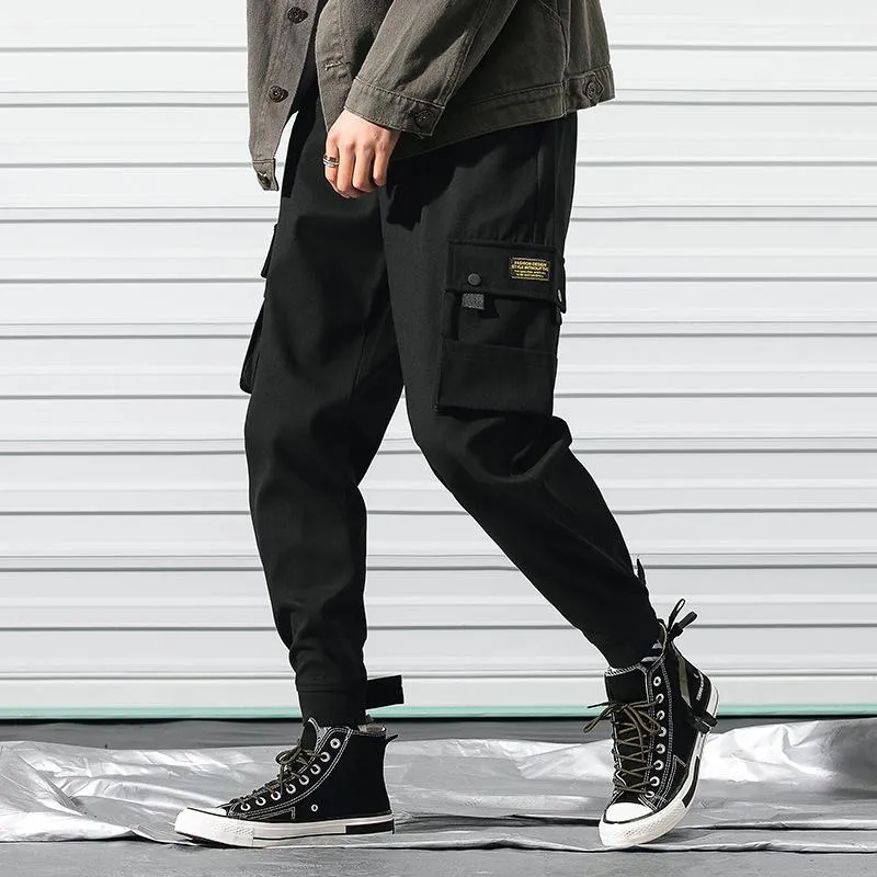 Herrbyxor mode 2022 Loose Beam Feet Hip Hop Sports Harlan Casual Men's Cargo M-3xlmen's Men'smen's