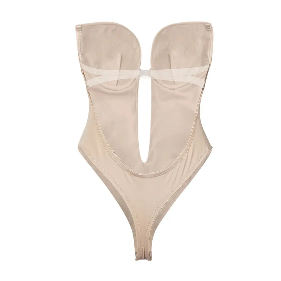 Clear Strap Shaping Bodysuit, Shapewear