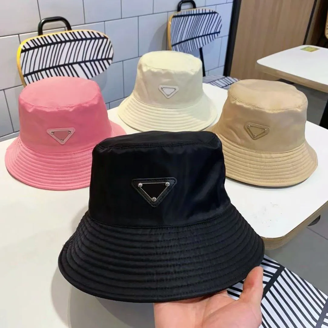 Designer PD Bucket Hats Metal Logo Classical Luxury Hat Sunshade Buckets Hat Groothandel