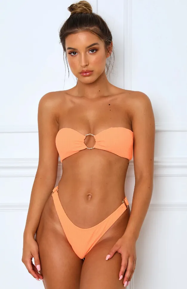 Flawless Push Up Bikini Set For Women Small Bust Thong Bandeau