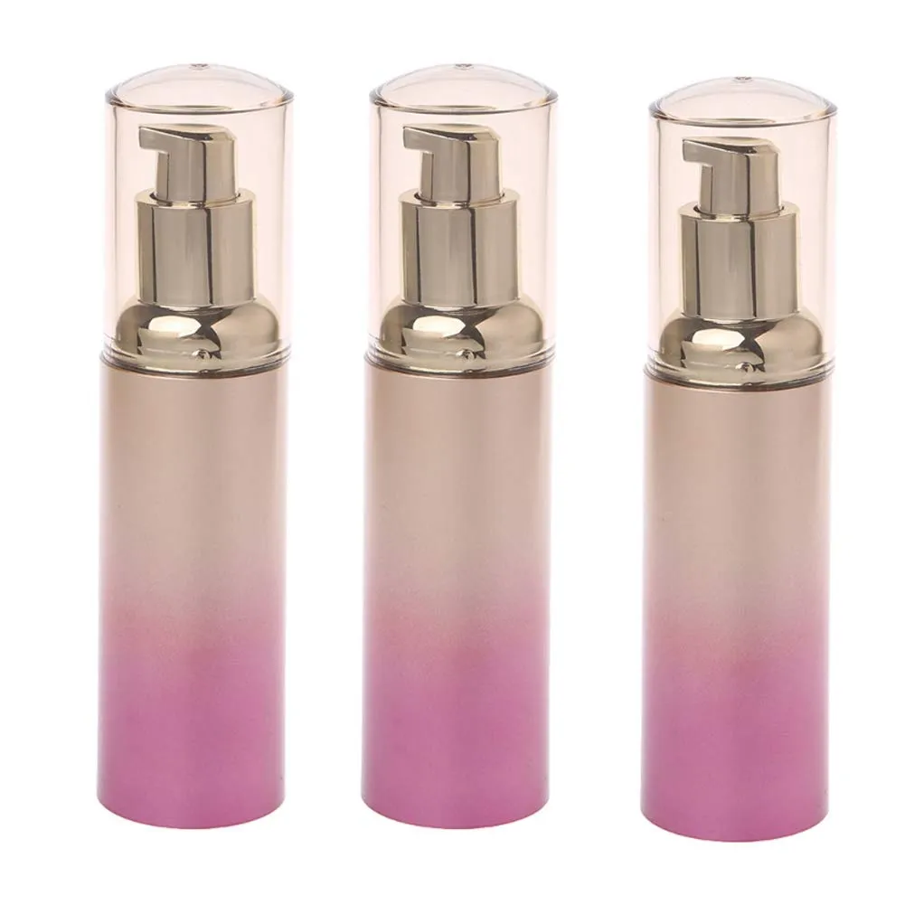 40ML/1.35oz gradiente rosa Bottiglie vuote per pompa airless Contenitori per fondotinta da viaggio sottovuoto per lozione per olio per capelli gel disinfettante per le mani