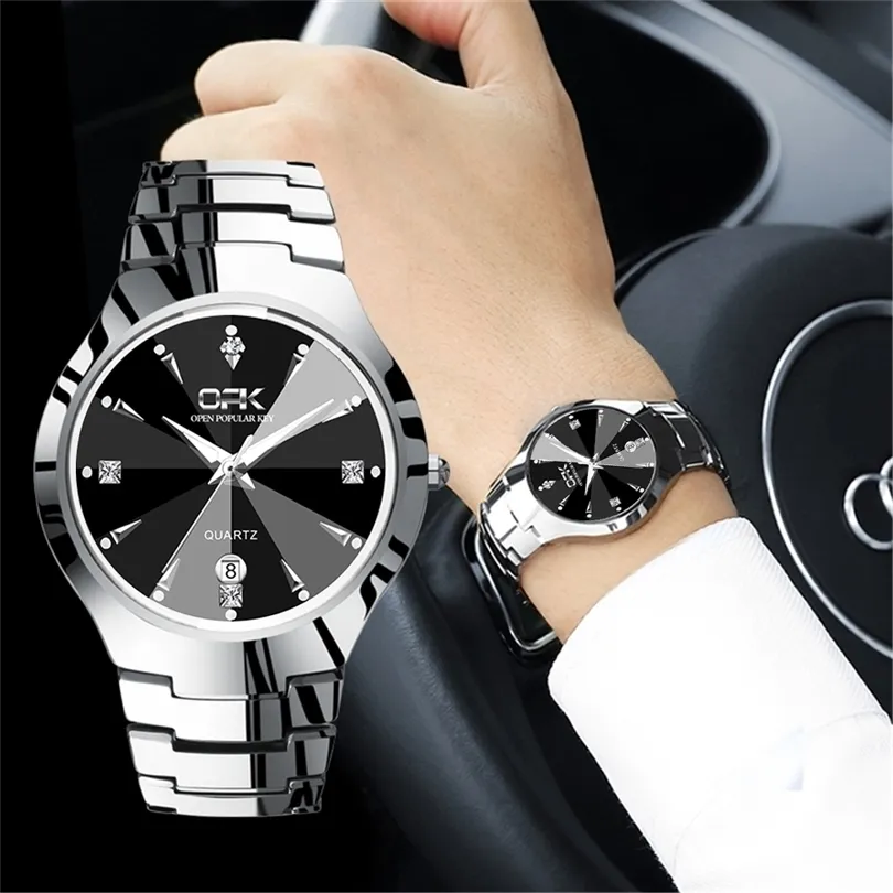 Relojes Watch Men Opk Fashion Sport Quartz Clock Top Brand Top Brand Tograble Steel Watch Watch Relogio Masculino 201119