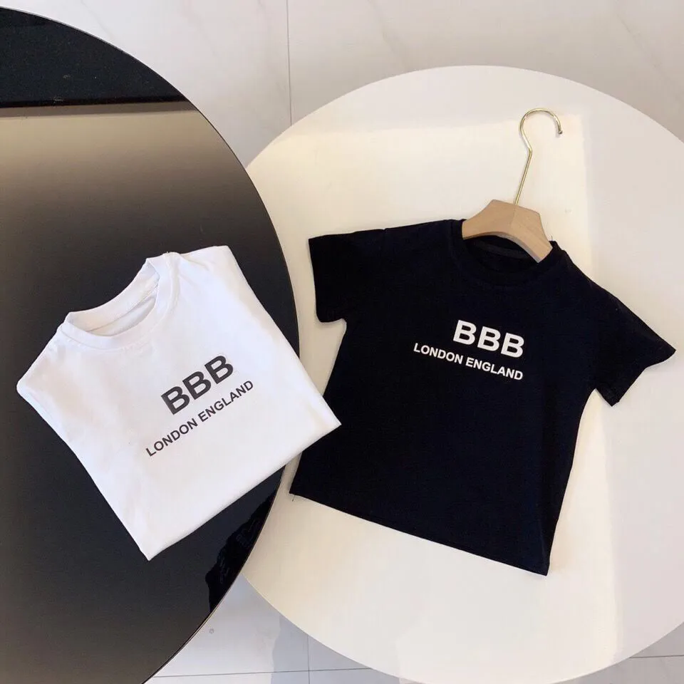 Diseñador Bebé Ropa para niños Niños Niñas Verano Marca de lujo Camisetas Niños Camisetas Niños Diseñadores Top Tees Carta clásica Ropa impresa