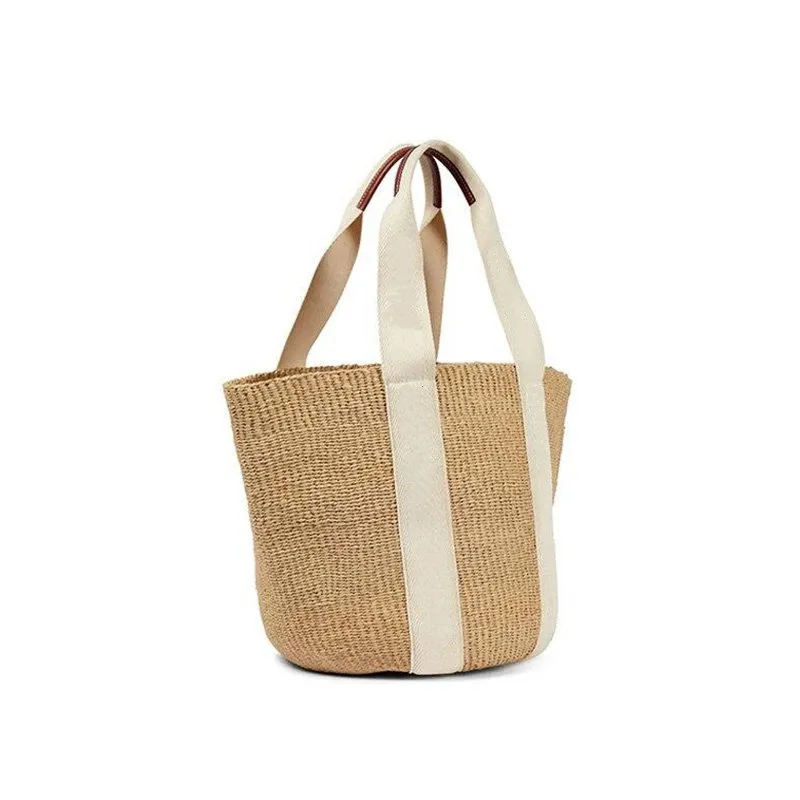 Bolsa de palha de palha de verão bolsa de cesta de moda bolsa de ombro de moda saco de compras