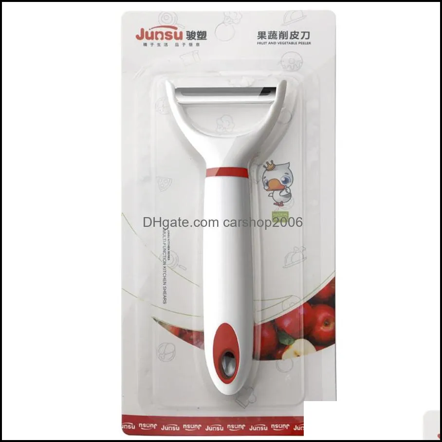 Kitchen tools stainless steel peeling knife two-in-one fruit peeler multifunctional fruit and vegetable grater factory direct sales