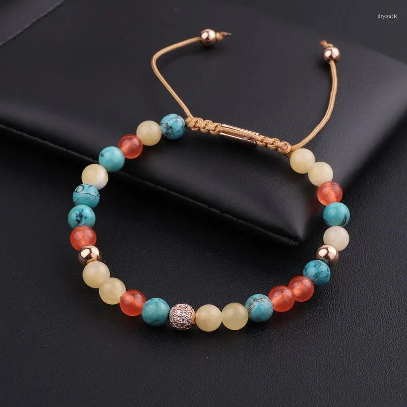 Brins de perles de haute qualité mignonne de conception de pierre naturelle perles colorées